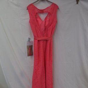 Lace Affairs  Bridesmaid Dress with V-Neckline NWT